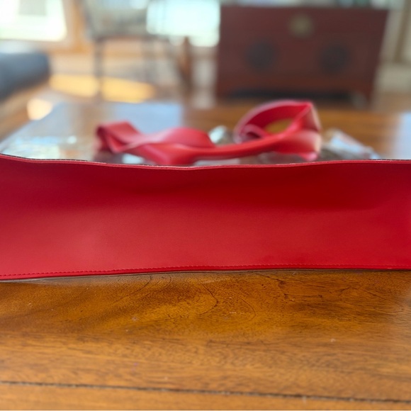 Moschino Transparent Tote with Red and Green Bow - EUC - Picture 8 of 8